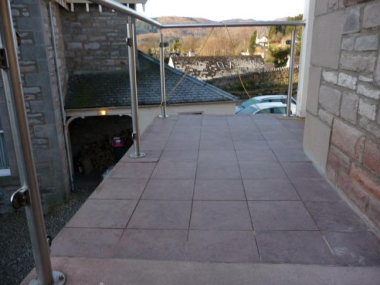Water leakage was caused by a lack of suitable material beneath the tiles