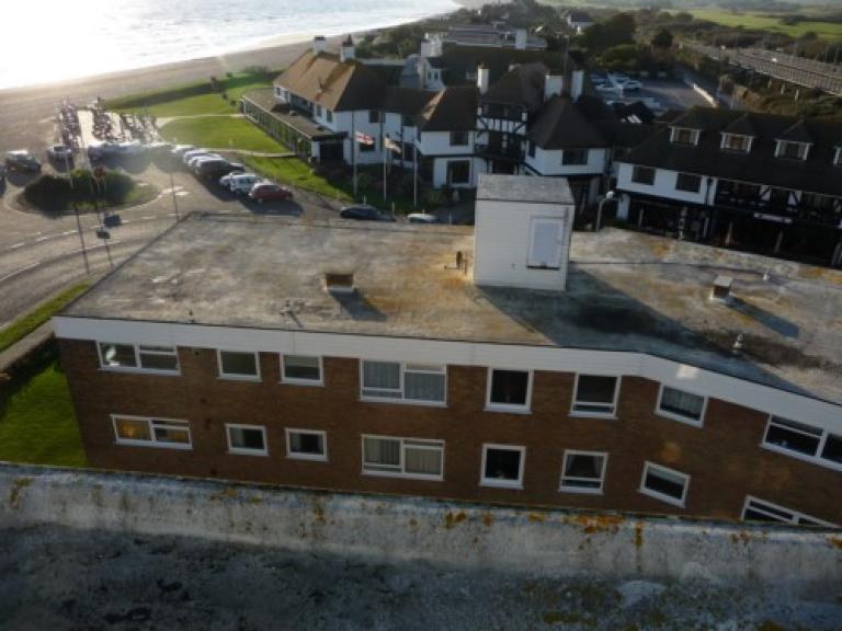 Large exposed roof areas made these blocks an interesting job