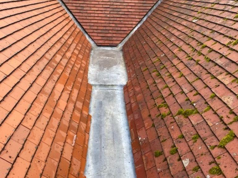 The whole area, sandwiched between roofs, would need replacing
