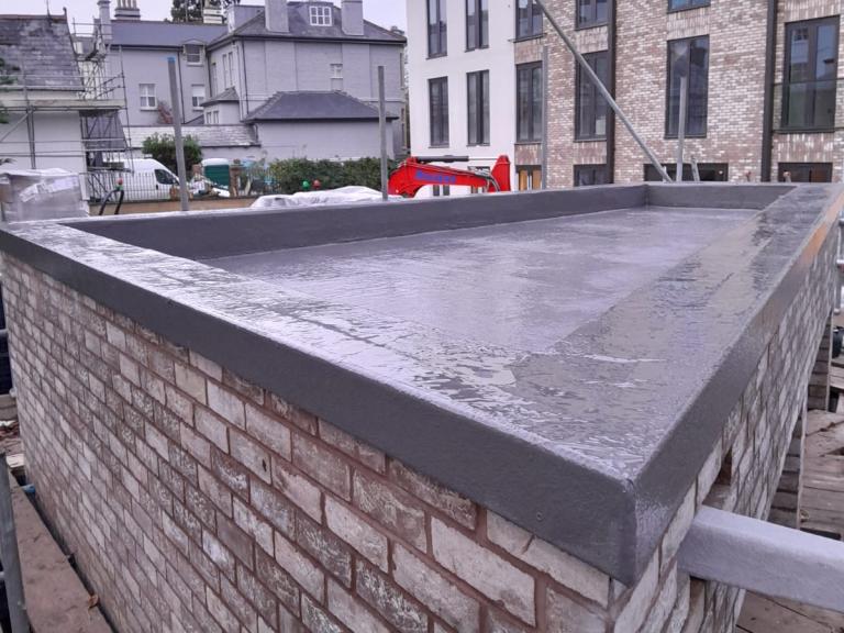 The bin storage area fits excellently with the new-build residences