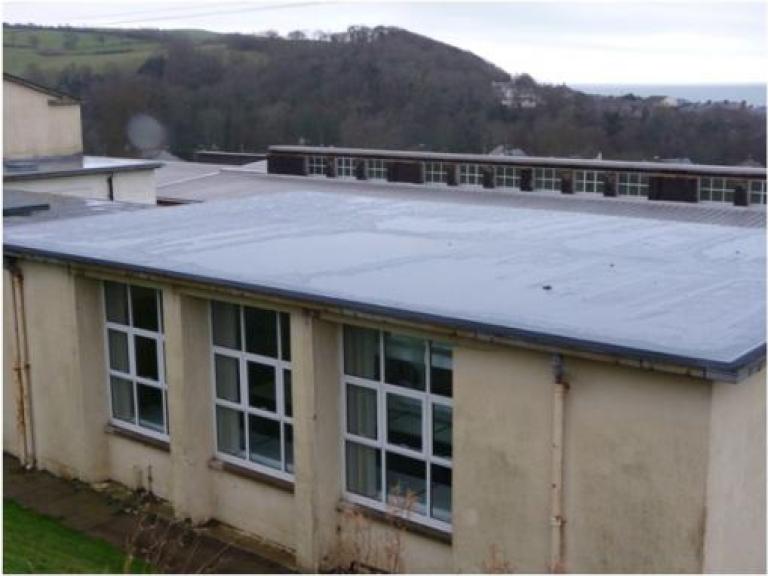 The finished roof - more than a match for the Welsh weather!