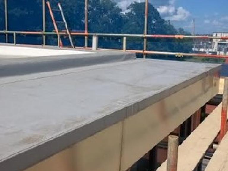 Despite good workmanship the outside edges were failing to keep up with heavy rainfall